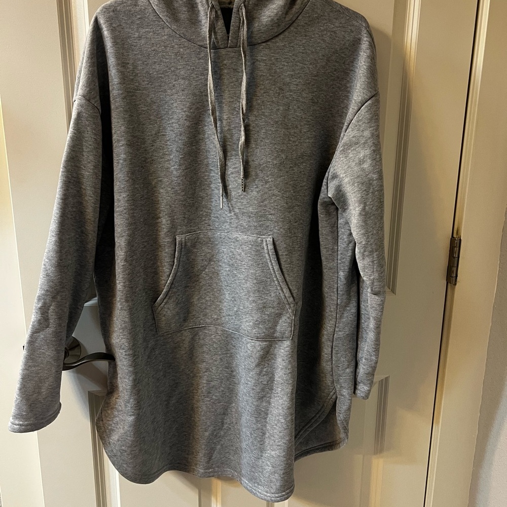 Gray Hoodie with Front Pocket